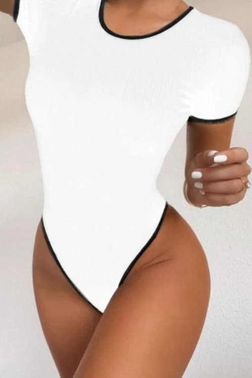 Ladies short sleeve bodysuit