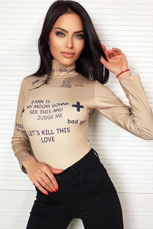 Womens long sleeve bodysuit