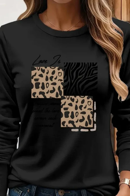 Női blúz, hosszú ujjal