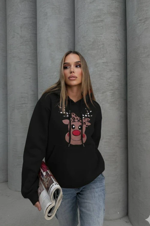 Női sportfelső kapucnival