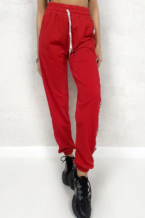 Womens sports pants with lettering