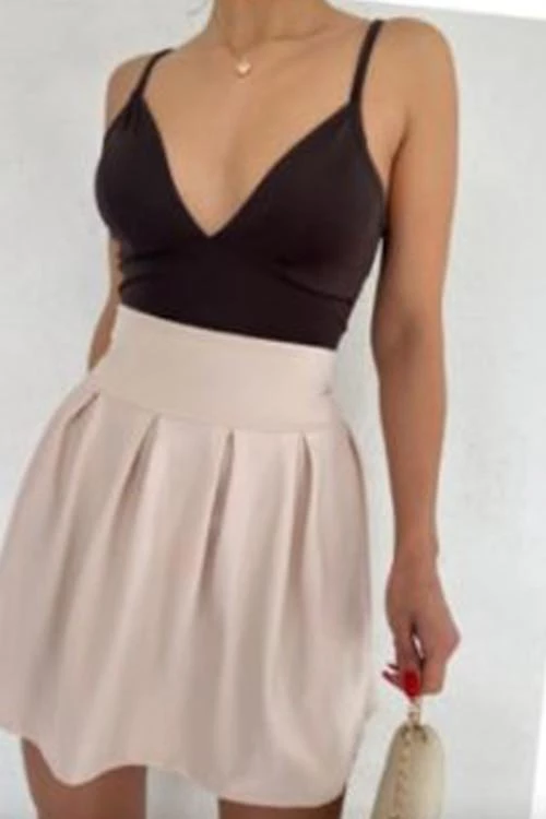 Ladies skirt with high waist