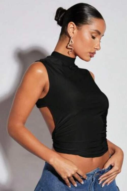 Women's top with an interesting back