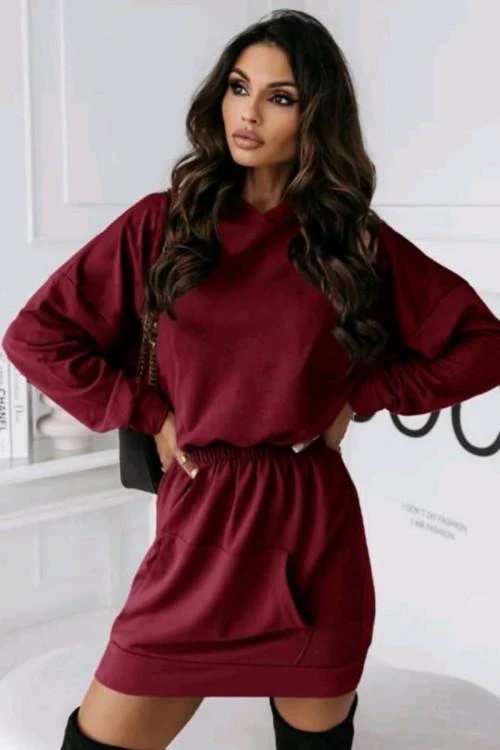 Ladies dress with long sleeves