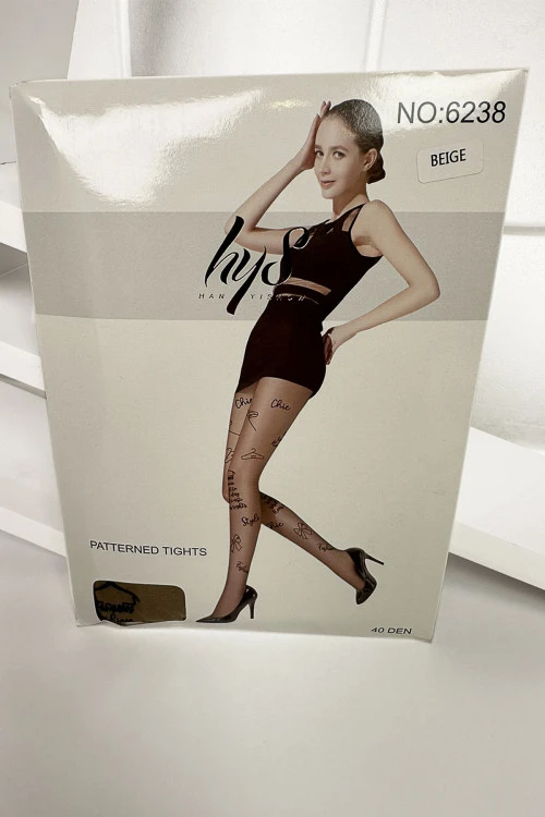 Women's patterned pantyhose