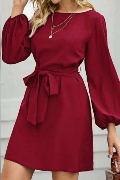 Ladies dress with long sleeves