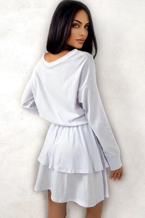 Ladies dress with long sleeves