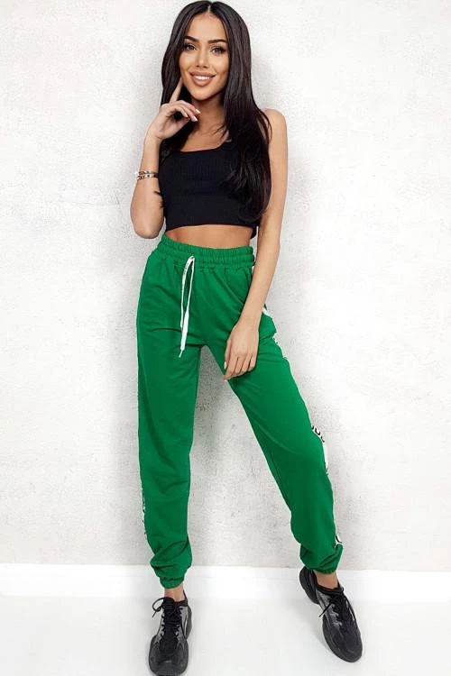 Womens sports pants with lettering