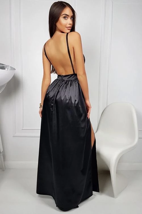 Ladies dress with slit