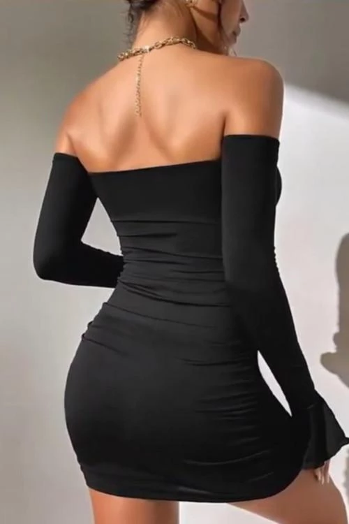Rochie de dama cu umerii goi